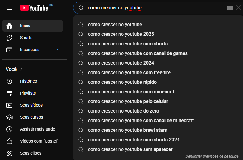 Como escolher palavras-chave para YouTube em 2025