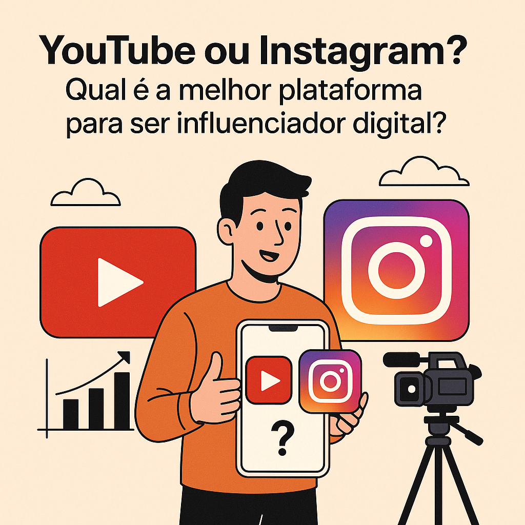 Qual é a melhor plataforma para ser influenciador digital